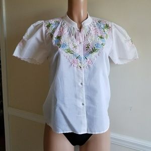 Vintage Embroidered Blouse